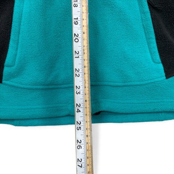 The North Face Turquoise Black Fleece Full Zip Jacket Women's Small - Picture 7 of 9